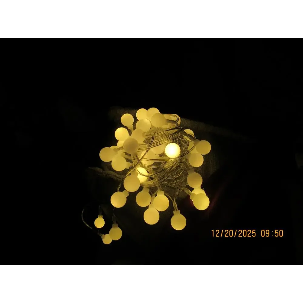 White Decorative String Lights - USB Plug